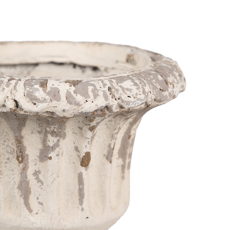 Clayre & Eef Blumentopf Ø 18x20 cm Beige Keramikmaterial