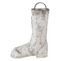 Clayre & Eef Supporto per piante Stivale 18x24x31/35 cm Grigio Metallo