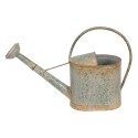 Clayre & Eef Arrosoir décoratif 50x16x33 cm Gris Vert Métal