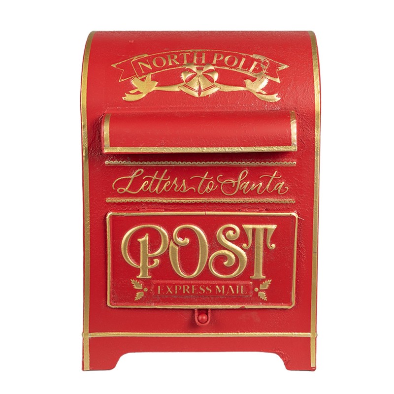 Clayre & Eef Boite aux lettres 24x20x36 cm Rouge Métal