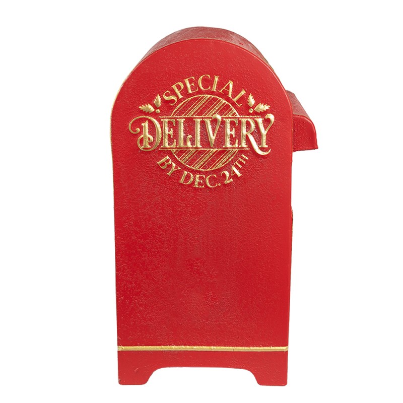 Clayre & Eef Boite aux lettres 24x20x36 cm Rouge Métal