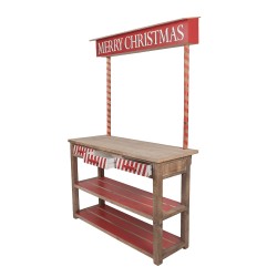Clayre & Eef Side Table 120x47x180 cm Red Brown Wood