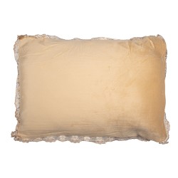 Clayre & Eef Sierkussen 70x50x6 cm Beige Synthetisch Bloemen