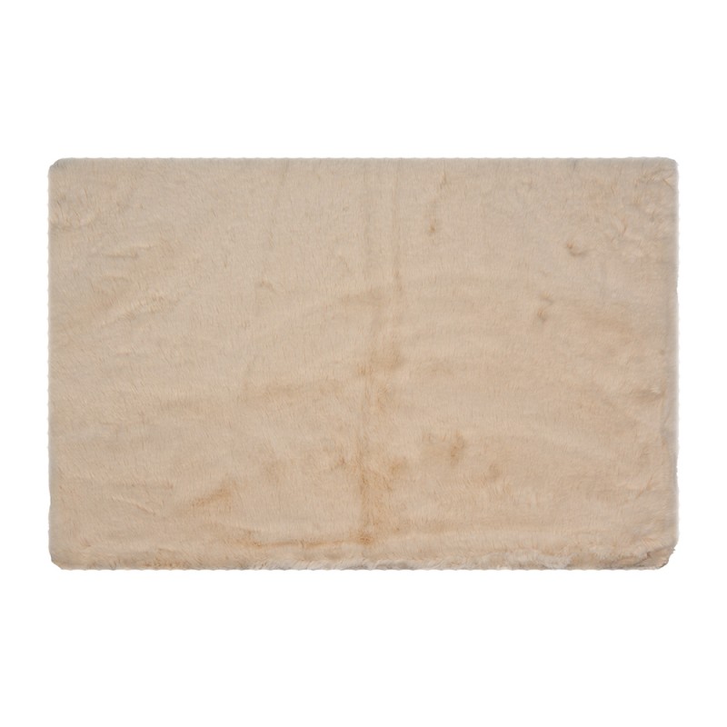 Clayre & Eef Tapis de bain 40x60 cm Beige Polyester