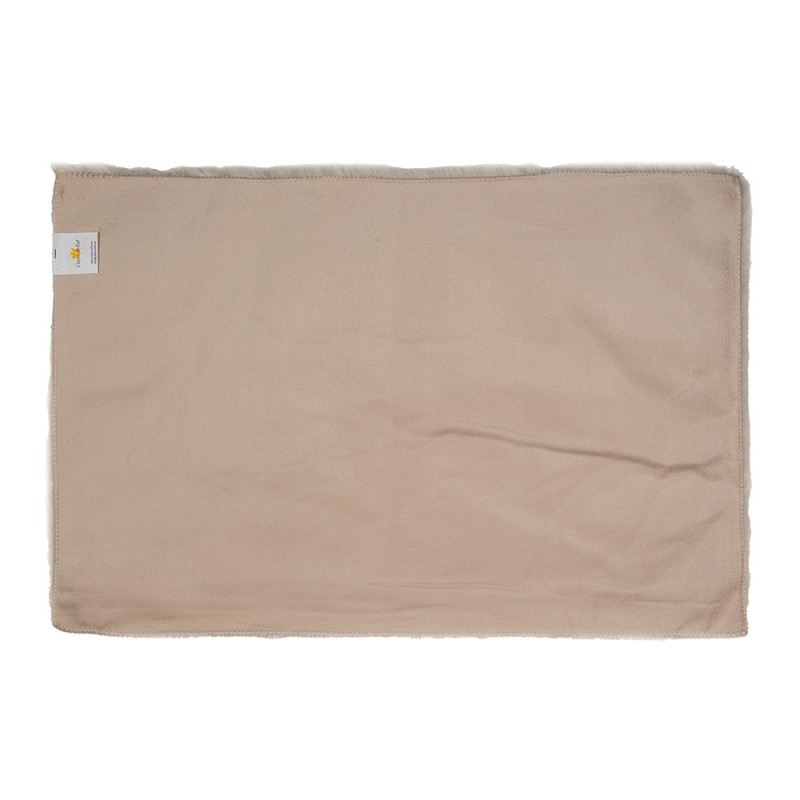 Clayre & Eef Tapis de bain 40x60 cm Beige Polyester