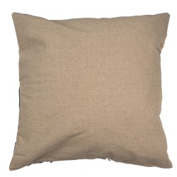 Clayre & Eef Kussenhoes 45x45 cm Beige Wit Polyester Bloemen