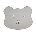 Clayre & Eef Bath Mat 60x48x1cm Brown Polyester Bear