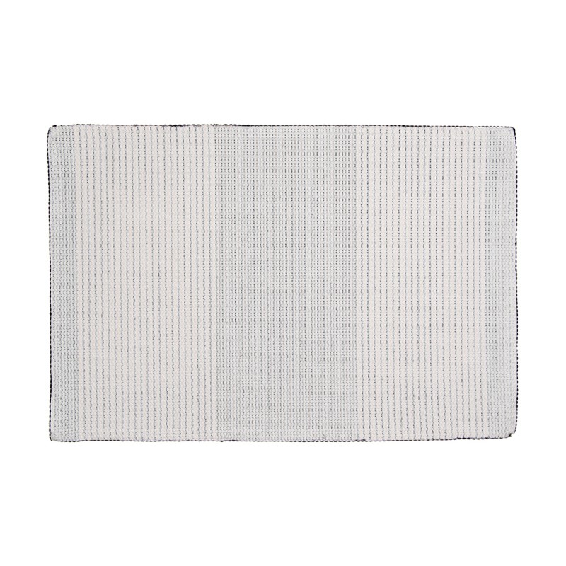 Clayre & Eef Tappetino da bagno 59x39x1 cm Nero Beige  Poliestere Gatti