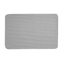Clayre & Eef Tapis de bain 58x38x1 cm Bleu Polyester Rectangle Coeur