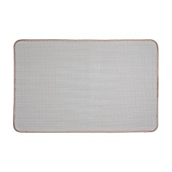 Clayre & Eef Bath Mat 78x48x1 cm Brown Polyester Rectangle Heart