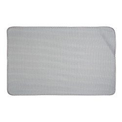 Clayre & Eef Bath Mat 78x48x1 cm Grey Polyester Rectangle Heart