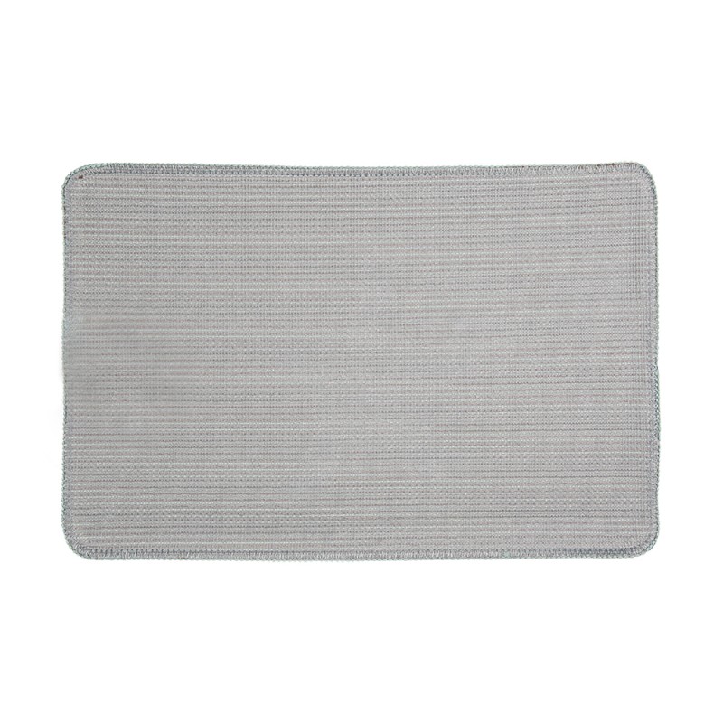 Clayre & Eef Bath Mat 58x38x1 cm Blue Polyester Rectangle Star