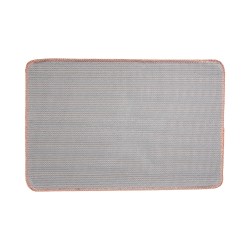 Clayre & Eef Bath Mat 58x38x1 cm Pink Polyester Rectangle Star