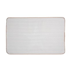 Clayre & Eef Bath Mat 78x48x1 cm Brown Polyester Rectangle Star