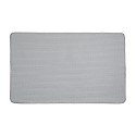 Clayre & Eef Badematte 78x48x1 cm Grau Polyester Rechteck Stern