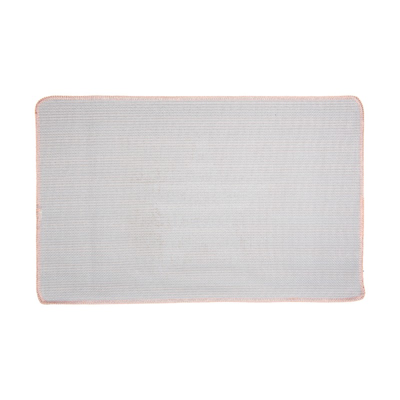 Clayre & Eef Bath Mat 78x48x1 cm Pink Polyester Rectangle Star