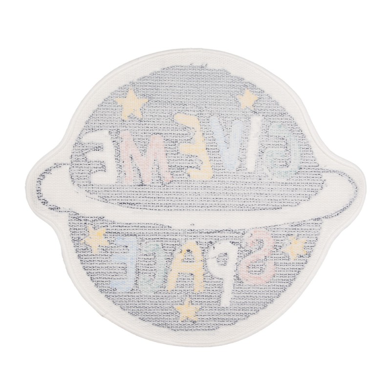 Clayre & Eef Tappetino da bagno 60x50x1 cm Multicolore Poliestere