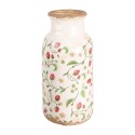 Clayre & Eef Vaso Ø 15x32 cm Beige Rosso Ceramica Fragole