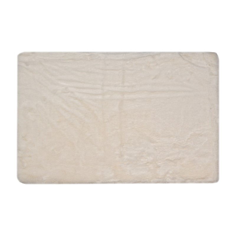 Clayre & Eef Bath Mat 40x60x2 cm White Polyester
