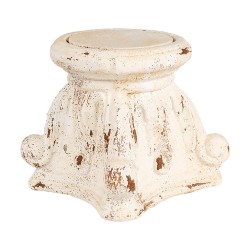 Clayre & Eef Plantentafel 22x22x21 cm Beige Keramisch materiaal