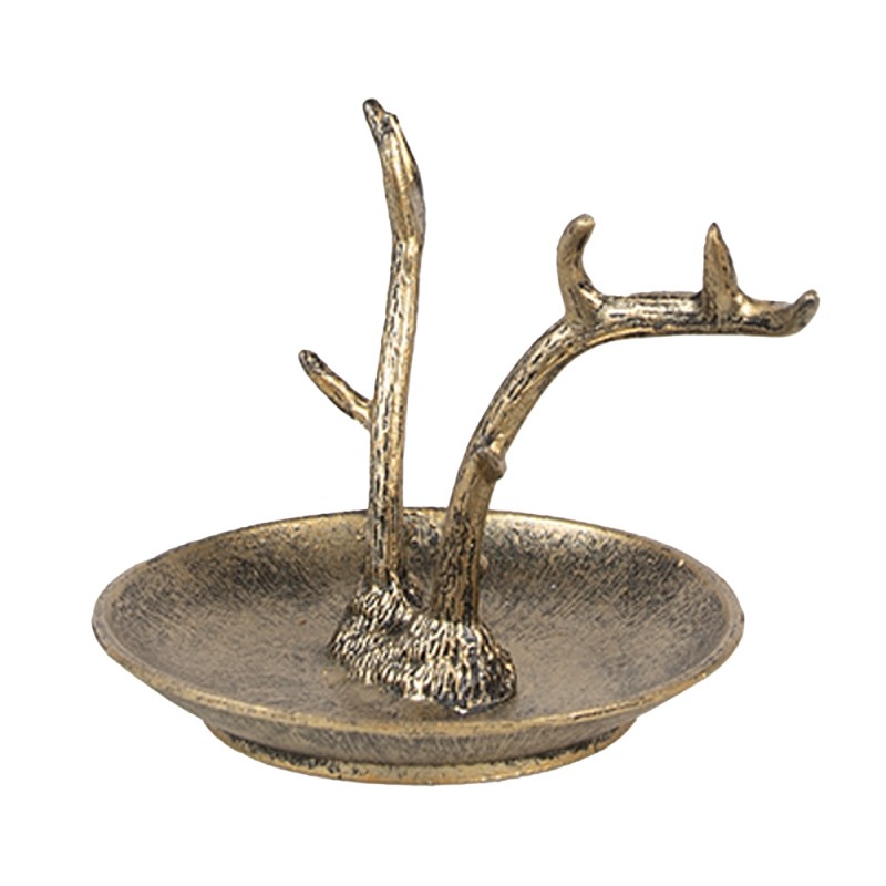 Clayre & Eef Scodella decorativa 11x9x8 cm Color oro Metallo Corno
