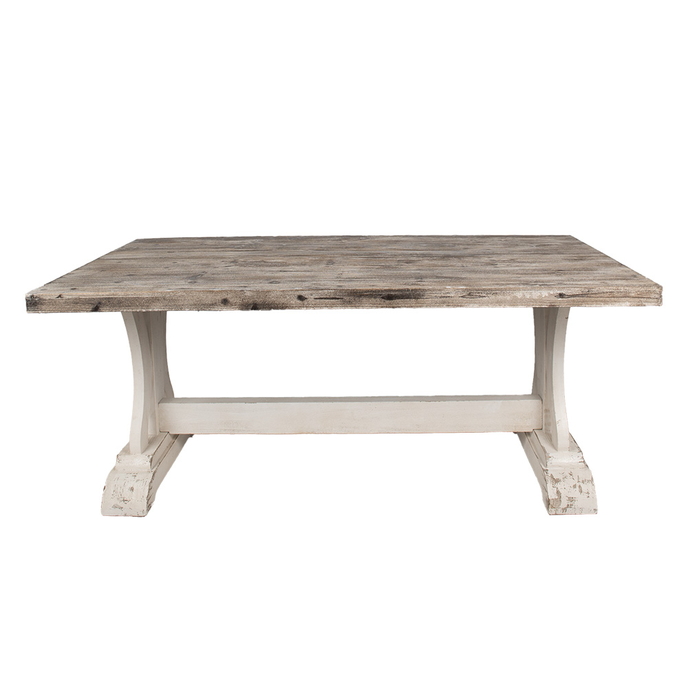 Clayre&Eef Eettafel 190x100x81 cm Bruin Hout afbeelding