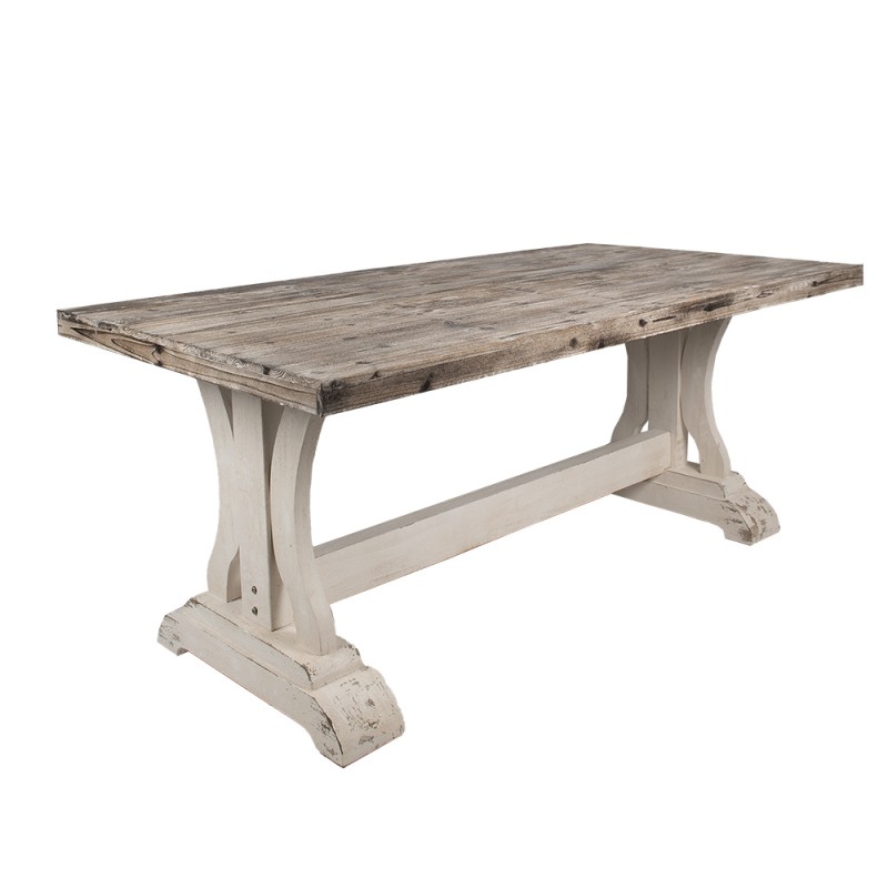 Clayre & Eef Eettafel 190x100x81 cm Bruin Hout Rechthoek