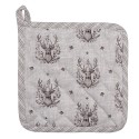 Clayre & Eef Pot Holder 20x20 cm Beige Cotton Deer