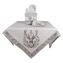 Clayre & Eef Pot Holder 20x20 cm Beige Cotton Deer