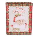 Clayre & Eef Scatola di archiviazione set di 3 Libri 27x22x7 / 22x17x6 / 17x12x4 cm Rosso Bianco MDF Babbo Natale