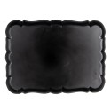 Clayre & Eef Plateau 40x30 cm Gris Plastique Rectangle