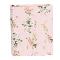 Clayre & Eef Scatola di archiviazione Libri 17x14x5 cm Rosa Cartone Rettangolo Fiori