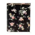 Clayre & Eef Aufbewahrungsbox Bücher 17x14x5 cm Schwarz Karton Rechteck Blumen