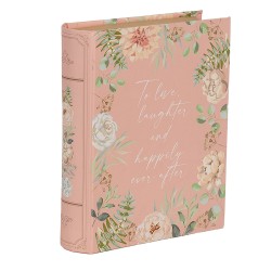 Clayre & Eef Aufbewahrungsbox Bücher 17x14x5 cm Rosa Karton Rechteck