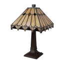 LumiLamp Table Lamp Tiffany 23x23x38 cm Beige Glass