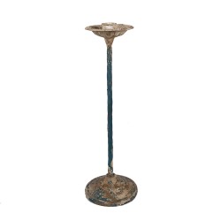 Clayre & Eef Candle holder Ø 11x35 cm Beige Metal