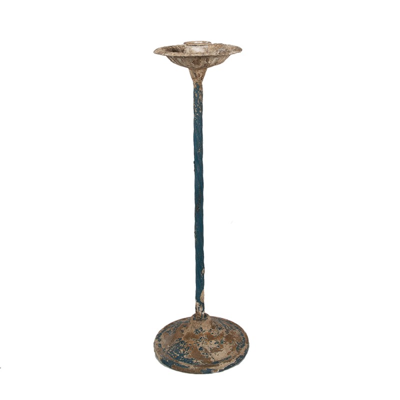 Clayre & Eef Kerzenständer Ø 11x35 cm Beige Metall