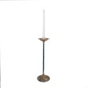 Clayre & Eef Kerzenständer Ø 11x35 cm Beige Metall