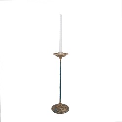 Clayre & Eef Candle holder Ø 11x35 cm Beige Metal