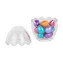 Clayre & Eef Storage Jar Egg Ø 8x12 cm Transparent Glass