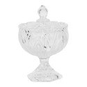 Clayre & Eef Barattolo di stoccaggio Ø 10x15 cm Trasparente Vetro