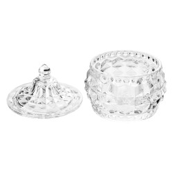 Clayre & Eef Storage Jar Ø 10x11 cm Transparent Glass