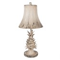 Clayre & Eef Lampe de table Ø 30x64 cm Beige Métal