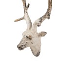 Clayre & Eef Wanddekoration Hirsch 33x14x43 cm Beige Keramikmaterial