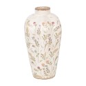 Clayre & Eef Vase Ø 17x30 cm Beige Rose Céramique Fleurs