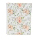 Clayre & Eef Opbergdoos Set van 3 Boeken 29x24x7/25x20x6/22x16x5 cm Wit Groen Karton Rechthoek Bloemen