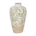Clayre & Eef Vase Ø 21x34 cm Beige Vert Céramique