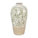 Clayre & Eef Vase Ø 21x34 cm Beige Vert Céramique