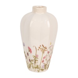 Clayre & Eef Vase Ø 17x30 cm Beige Rose Céramique