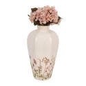 Clayre & Eef Vase Ø 17x30 cm Beige Rose Céramique